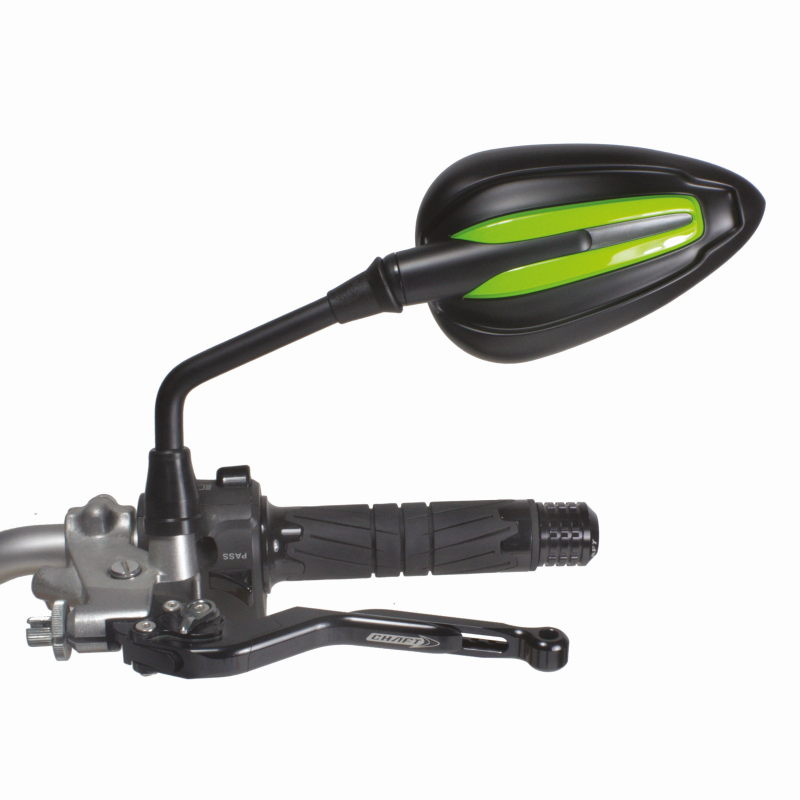 Rétroviseur Homologué Réversible Bunny Noir Mat/Vert